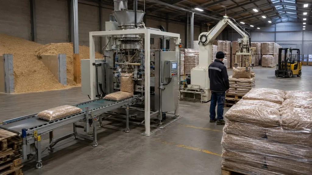 Jak maszyny pakujące pomagają przygotować pellet do sprzedaży detalicznej i hurtowej?